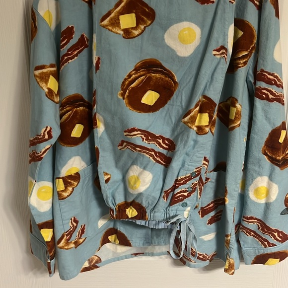 NWT PJ Salvage Size M Breakfast Print Flannel PJ Set *Price Firm* - Picture 4 of 4